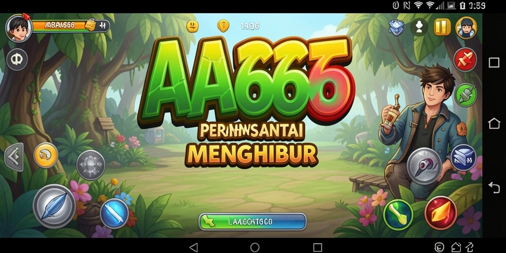 Tangkapan layar menunjukkan gameplay seru dari AA666 yang menghibur.
