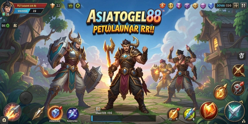 Tangkapan layar menampilkan pertempuran epik dalam ASIATOGEL88.