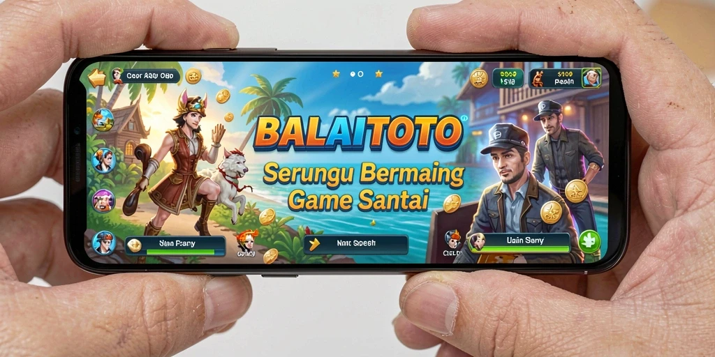 Tampilan gameplay BALAITOTO yang menarik dengan karakter lucu.