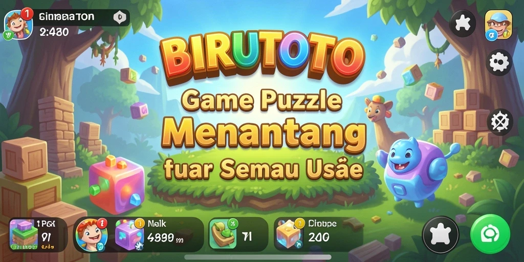 Screenshot gameplay BIRUTOTO menunjukkan teka-teki menarik yang menguji kemampuan Anda.