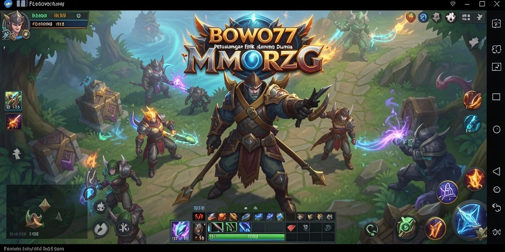 Tampilan gameplay menarik dari BOWO77 dalam dunia MMORPG.