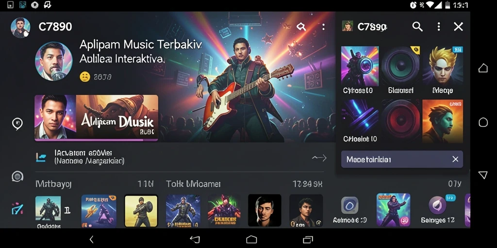 Screenshot gameplay C7890 menampilkan aksi seru saat bermain musik.