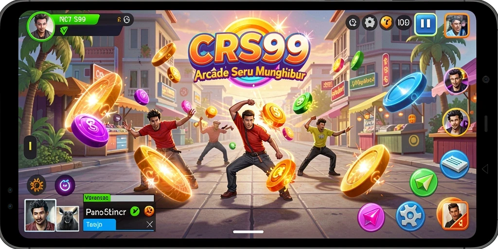 Tampilan gameplay CRS99 yang seru dan menarik dengan rintangan yang menantang.