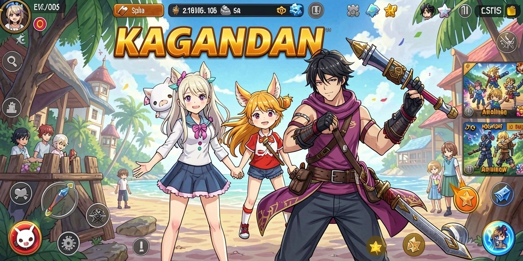 Tampilan gameplay Anime yang seru dan mengasyikkan.