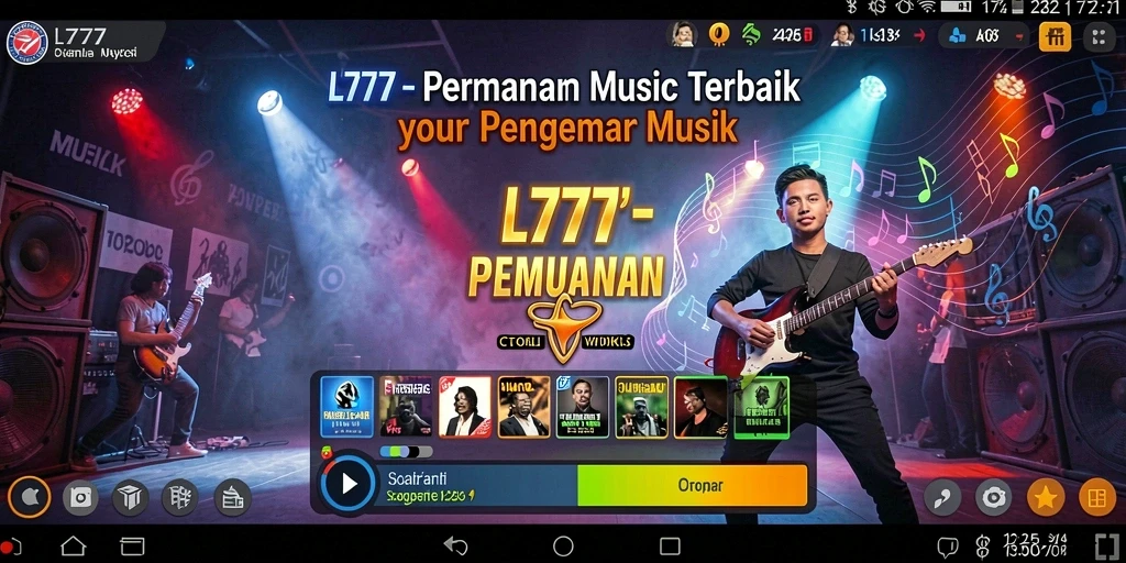 Screenshot L777 menampilkan gameplay musik yang seru dan interaktif.