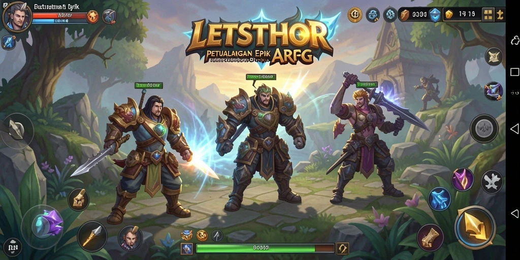 Tampilan seru gameplay LETSTHOR yang menakjubkan dan penuh aksi.