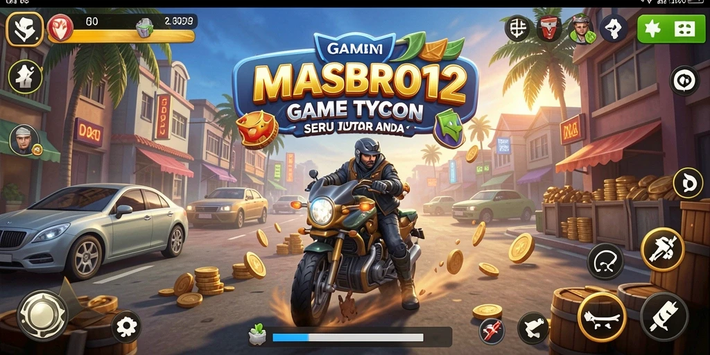 Tampilan gameplay MASBRO12 yang mendebarkan di dunia Tycoon.