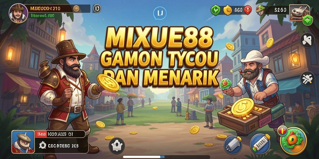 Tampilan menarik dari gameplay MIXUE88 yang menunjukkan aktivitas bisnis kafe.