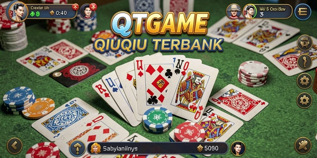 Tampilan gameplay QiuQiu yang seru dan menantang.