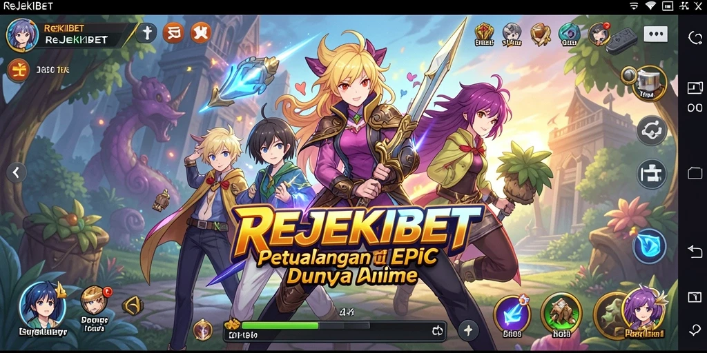 Tampilan gameplay seru di dunia Anime REJEKIBET.