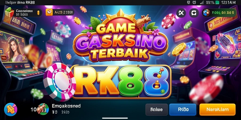 Tampilan menarik dari permainan Kasino di RK88 yang seru.