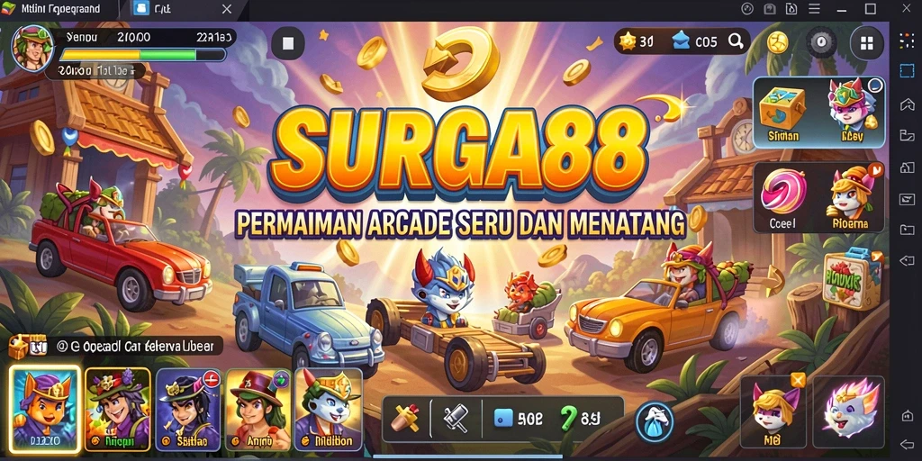 Screeshot gameplay SURGA88 yang menampilkan aksi seru dan tantangan menarik.