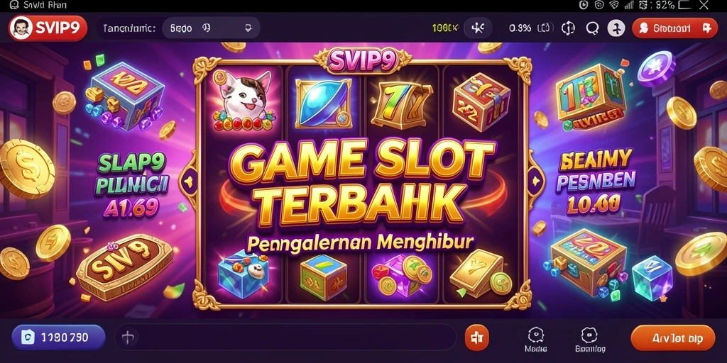 Tangkapan layar gameplay SVIP9 dengan desain slot yang menarik.