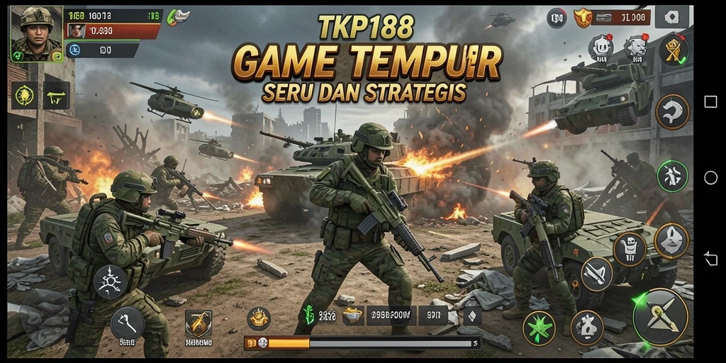 Gameplay seru TKP188 dalam misi tempur yang menegangkan.