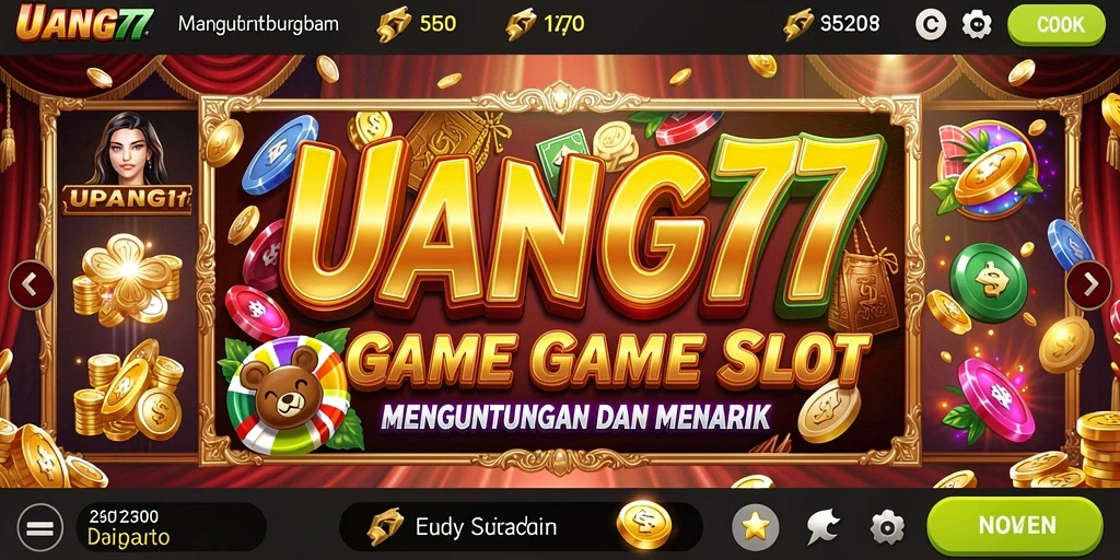 Tampilan gameplay UANG77 yang seru dan menawan.