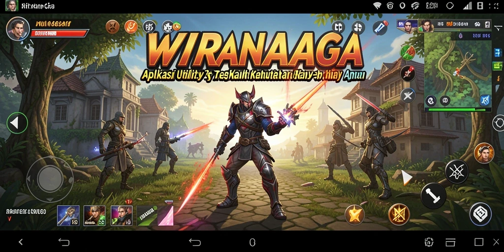 Tampilan antarmuka pengguna WIRANAGA yang sederhana dan intuitif.