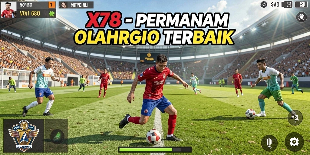 Tampilan gameplay X78 yang intens dan menegangkan dalam aksi olahraga.