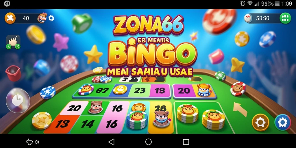 Screenshot gameplay ZONA66 yang menunjukkan keseruan bermain Bingo.